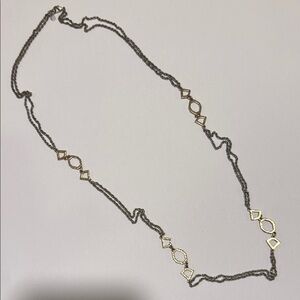 Lucky Brand Gold and Silver Geometric Necklace